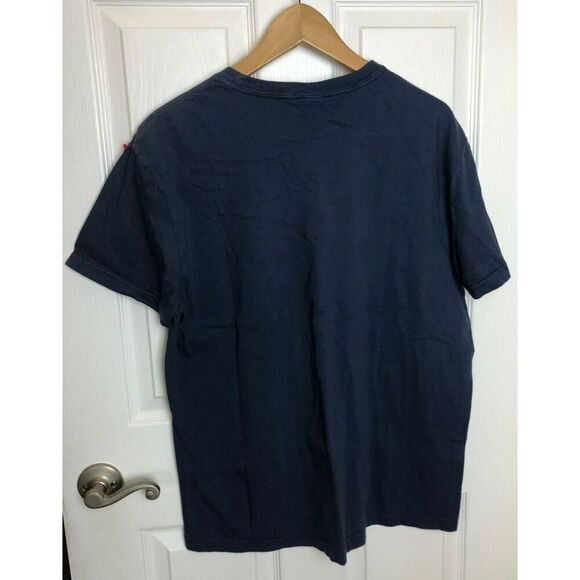 NWT Roots Athletic Blue Tee Shirt AspenRoots Men's Size L - Picture 4 of 5